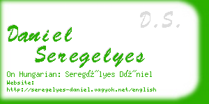 daniel seregelyes business card